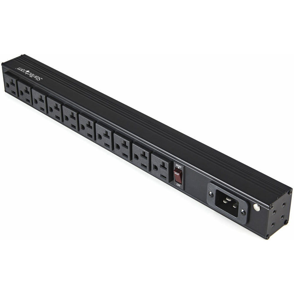 StarTech.com 10-Outlet Rack Mount Power Strip – 1U Horizontal