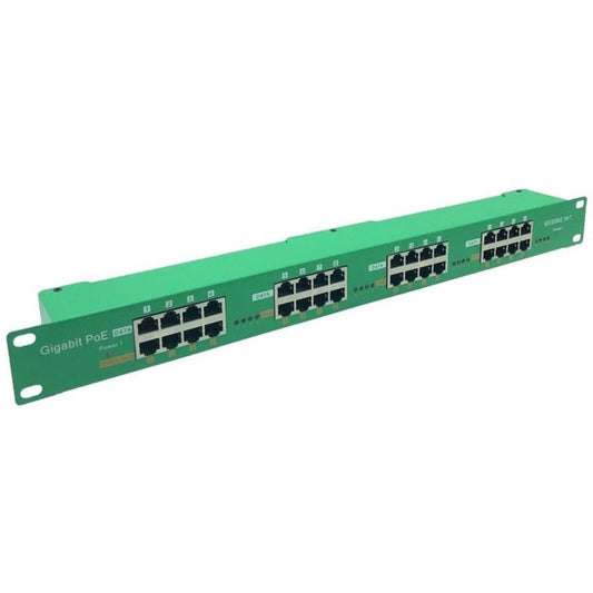 Black Box 16-Port PoE+ Gigabit Ethernet Injector – LPJ016A-T-R2